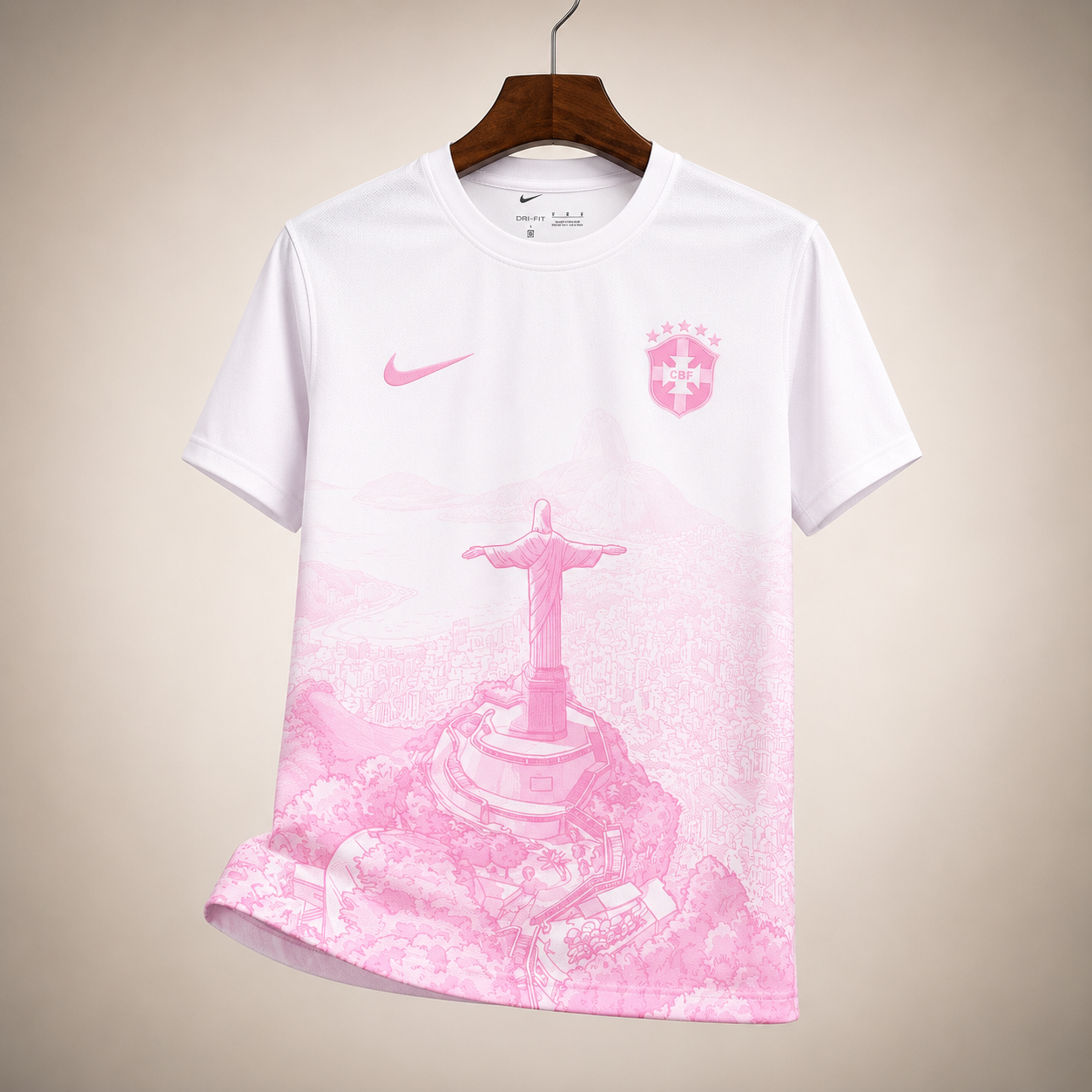 Maillot Brésil concept rose 2026 2027
