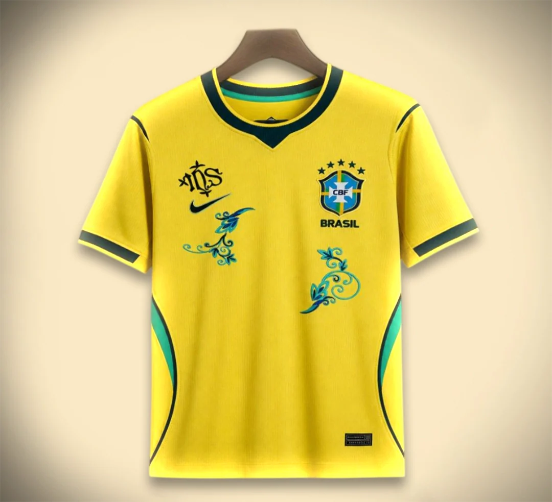 Maillot Concept Brésil Bleu et Jaune 2026