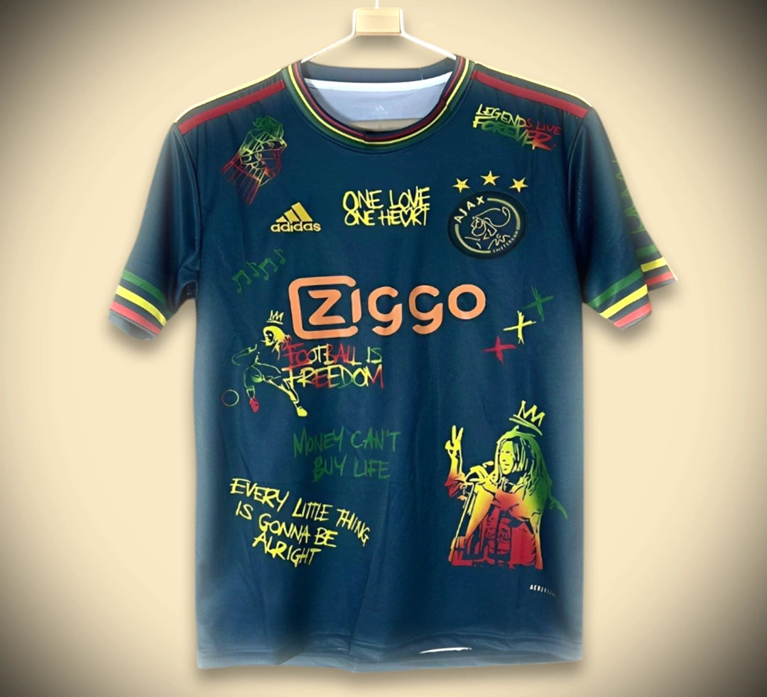 Maillot Ajax Édition Bob Marley Bleu Marine 2026