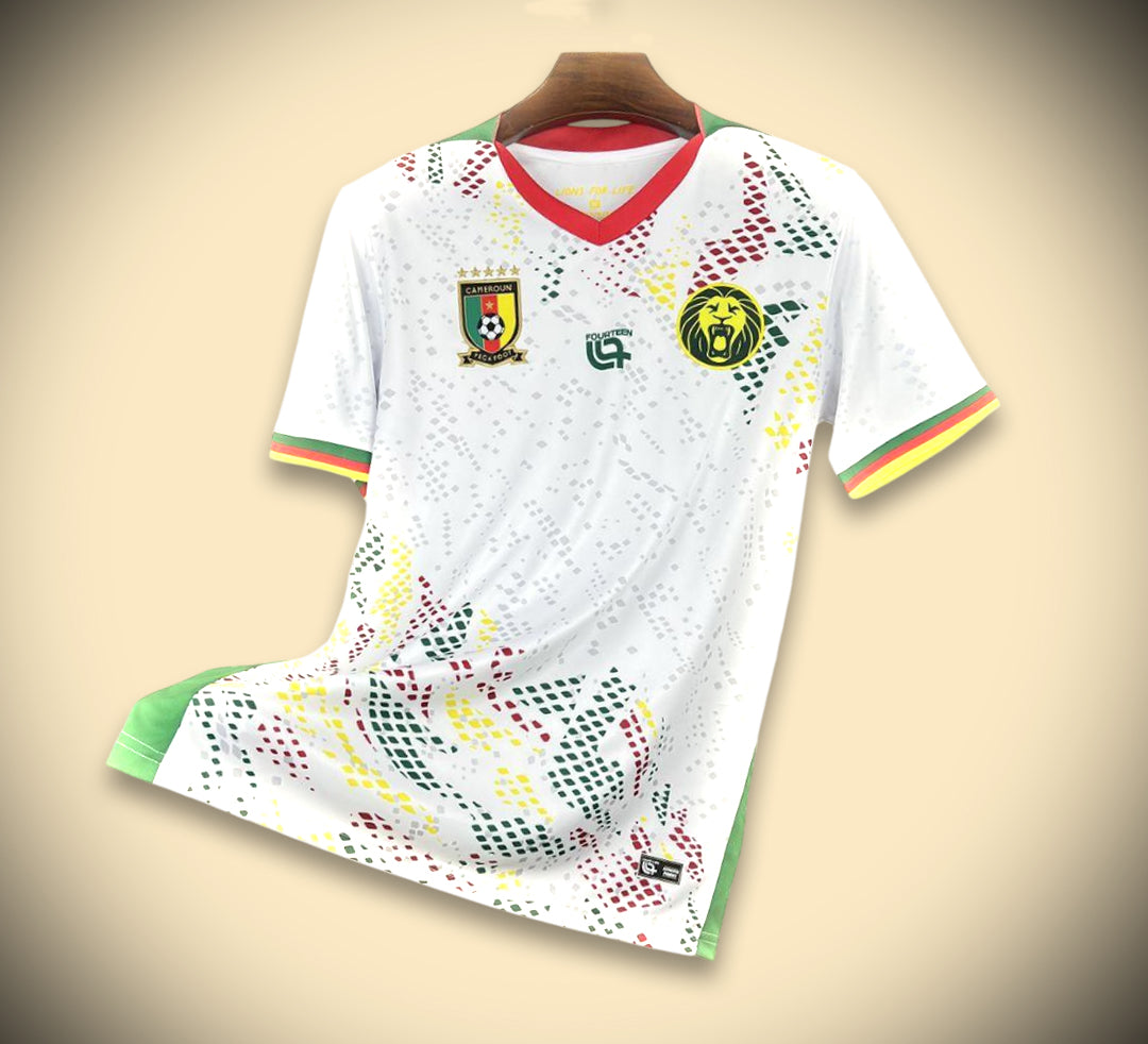 Maillot Cameroun CAN Extérieur Blanc 2026