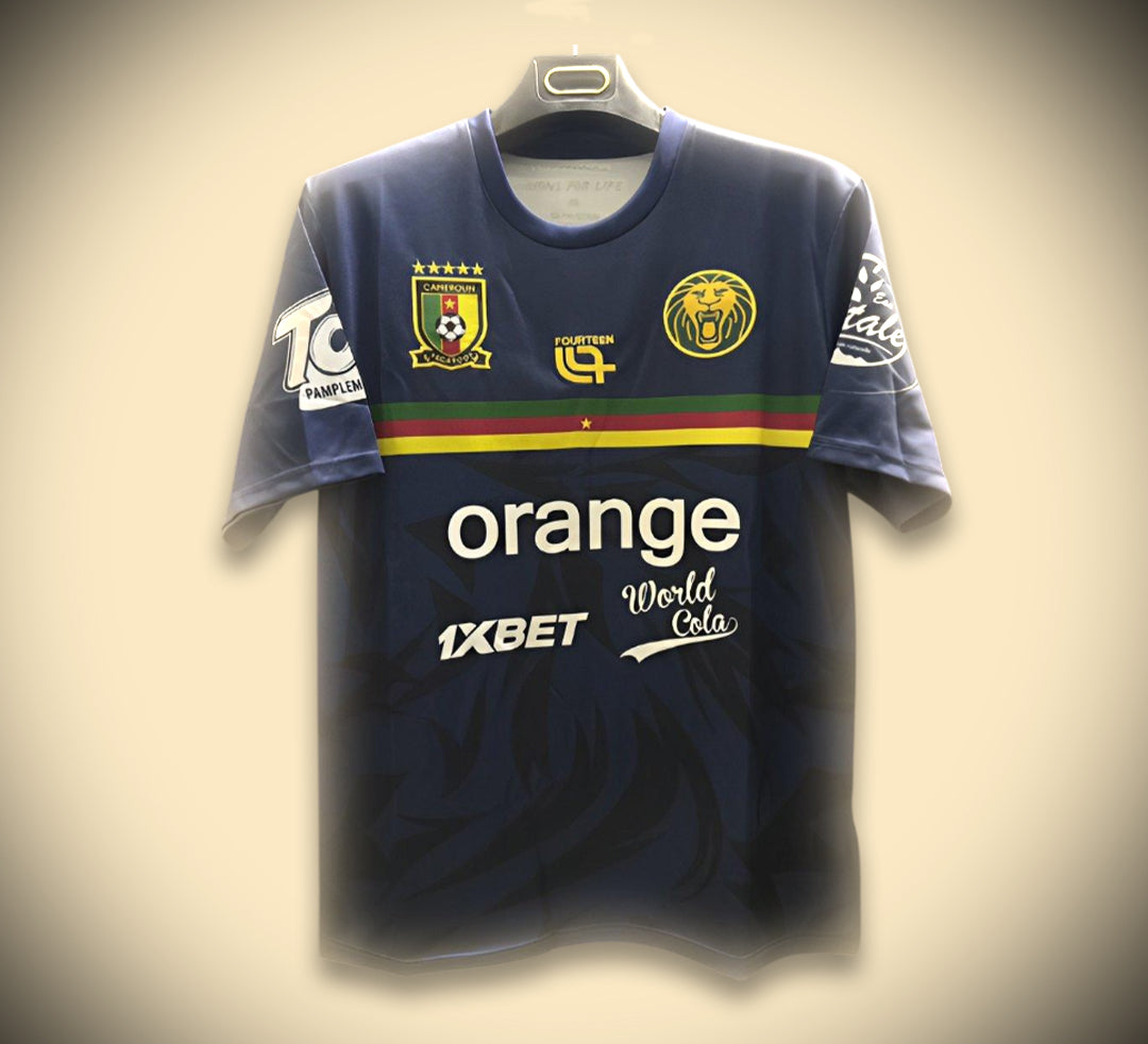 Maillot Cameroun Avant-Match Bleu Marine 25/26