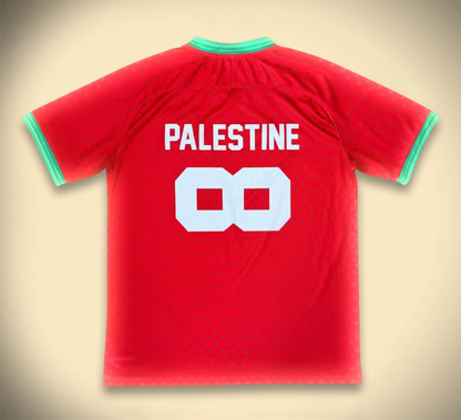 Maillot Palestine Floquer Palestine Rouge 2025