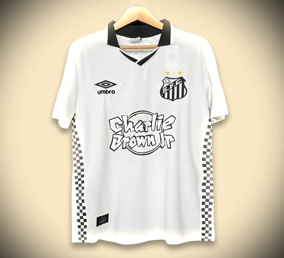 Maillot Santos Rétro Blanc Édition Charlie Brown Jr 93/94